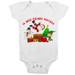 Body Natale Neonato – Body Neonato Primo Natale – Il Mio Primo Natale – Tutina Natale Neonato – Vestito Natale Neonato – Regalo Natale Neonato