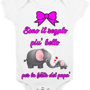 Body Neonato Festa del Papà – Femminuccia Sono il regalo più bello per la Festa del Papà – Body Papà – Body Neonato Papà – Festa del Papà – Idea Regalo Papà Neonato