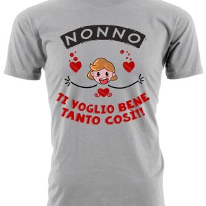 Maglietta Nonno – Femminuccia Nonno Ti Voglio Bene Tanto Così – Regalo Nonno da Nipoti – Festa dei Nonni – Festa del Nonno – Festa del Nonno Idee Regalo